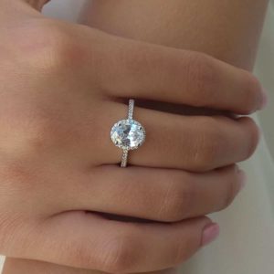 טבעת כסף "יהלום מאורך"